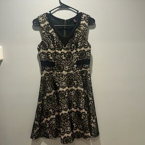 Material‎ Girl Black and Ivory Lace Dress, Size M